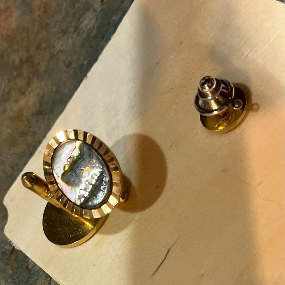 MEN ACCESSORIES Vintage Cufflinks and matching tie pin